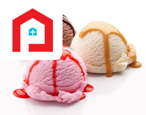 Color Ice Cream (3/4 Flavor Ice Cream)