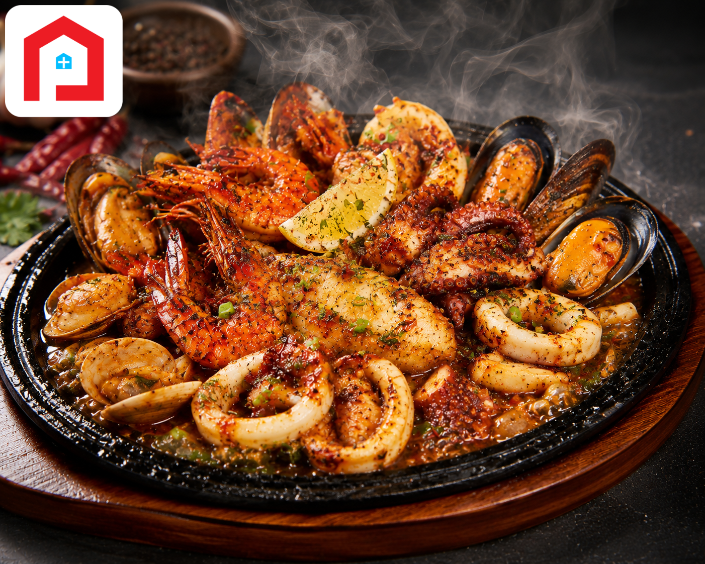 Special Seafood Sizzling
