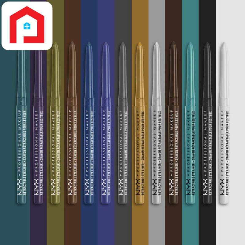 Black NYX Retractable Long-Lasting Mechanical Eyeliner Pencil