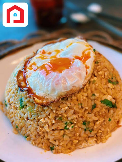 Fried Rice + Chinese Chili (Onion Salad