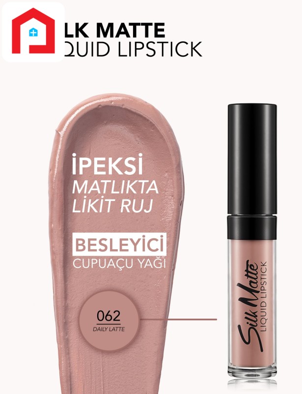 Flormar Silk Matte Liquid Lipstick 62 Daily Latte
