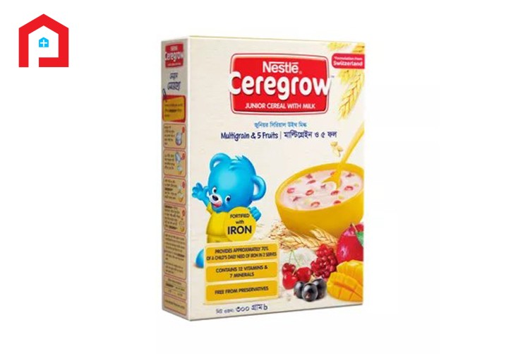 Nestle ceregrow 5 Fruits junior cereal with Milk 5+ year