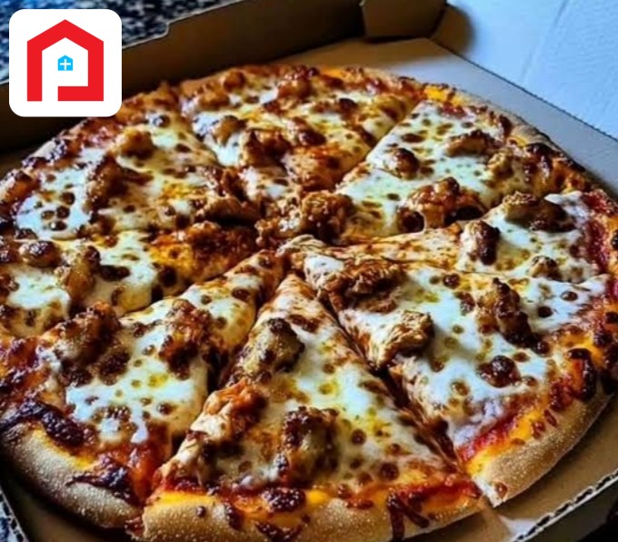 B.B.Q chicken pizza