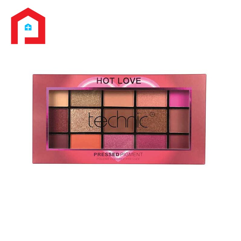 Technic Hot Love Pressed Pigment Eyeshadow Palette Size: 30gm