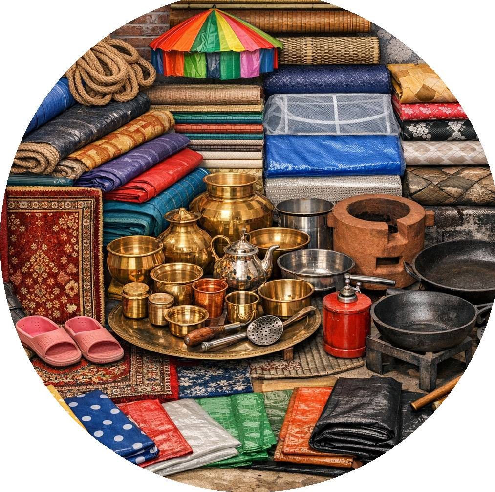 গৃহস্থালী ও নির্মাণ সামগ্রী