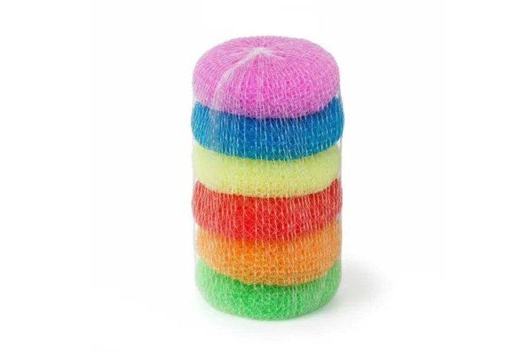 Dish Washing Plastic Sponge Multi Color