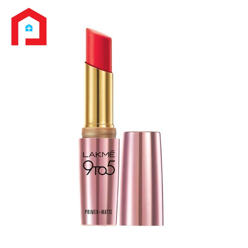 Lakme 9 to 5 Primer Matte Lip Color - Crimson Cue