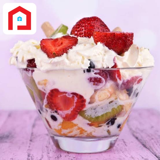 Mixed Fruit with Ice Cream