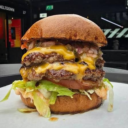 Meltdown Burger With Cheese