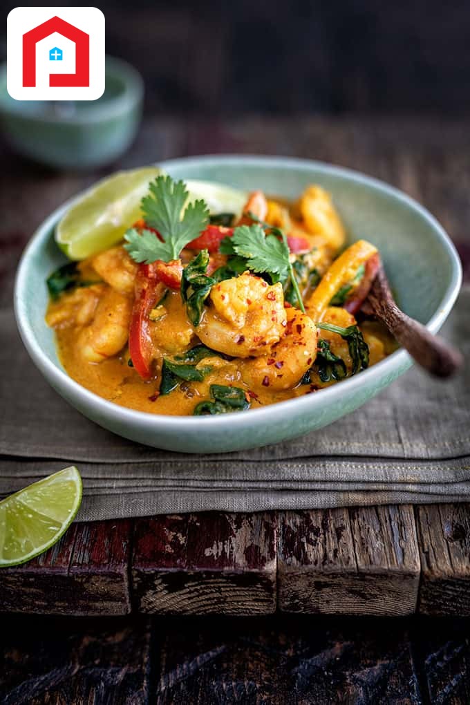 Prawn with Curry Sauce