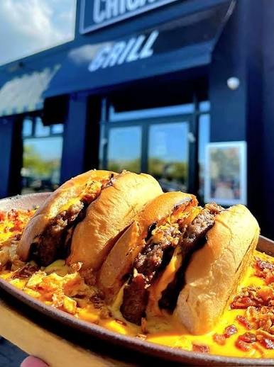 Sizzling Burger With Cheese