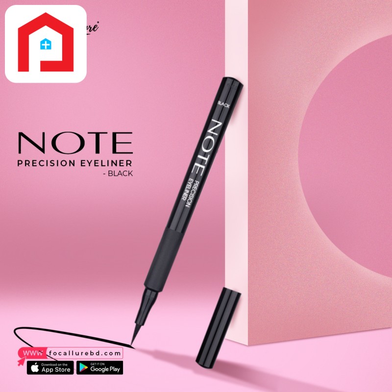 Note Cosmetics Precision Eyeliner - Black