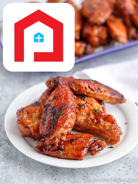 BBQ Chicken Wings 4 Pcs