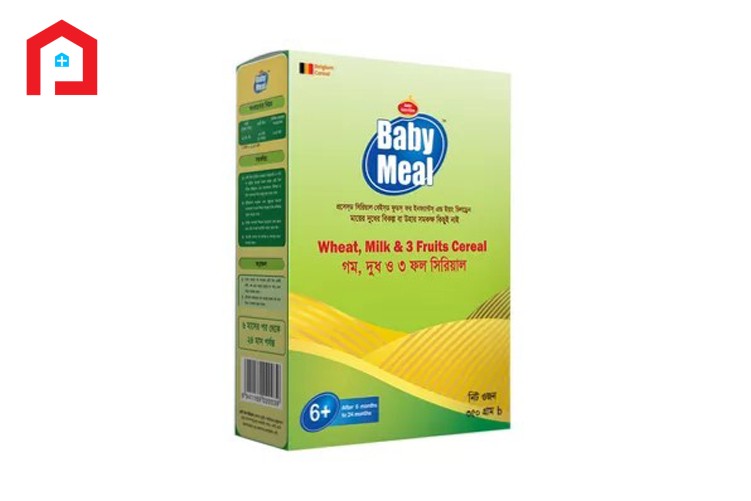 Baby meal Milk wheat & 3 fruits cereal (6-24) month