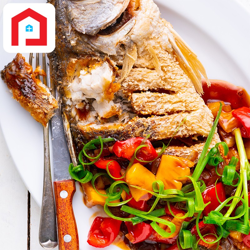Thai Deep Fried Snapper with Sweet and Sour Grilled/BBQ
