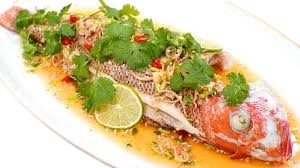 Thai Steam Whole Red Sanpper with Chilli Lime Spices